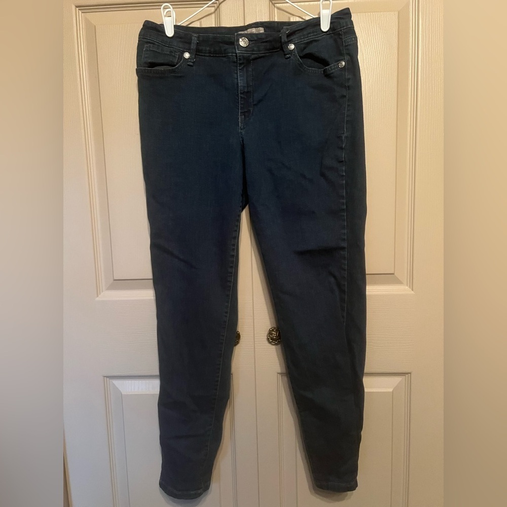 Nine West Blue Skinny Jeans Sleek Fit